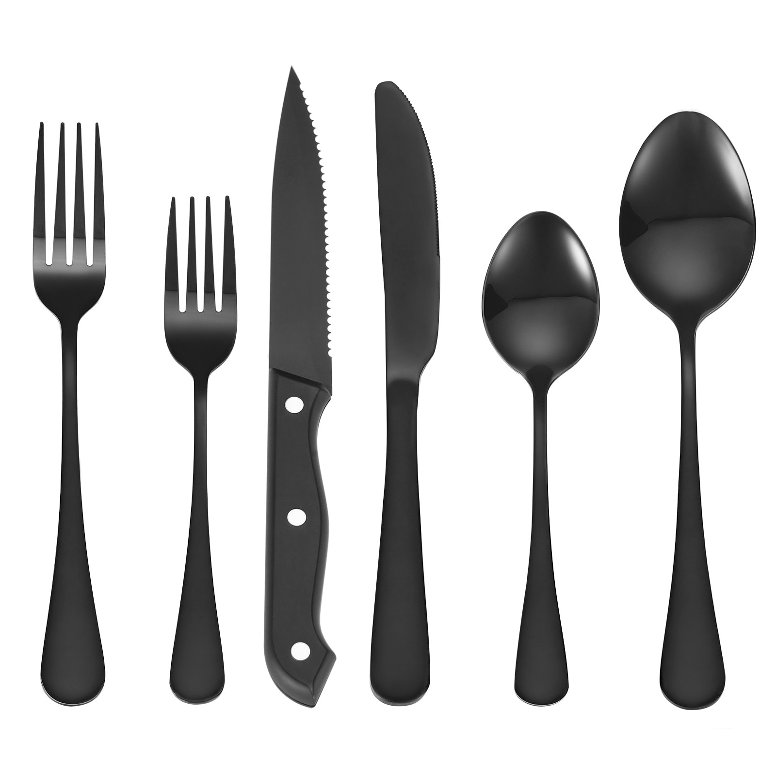 48-Piece Silverware Set Stainless Steel Cutlery Flatware Utensil Kitchen For 8_voghion.com